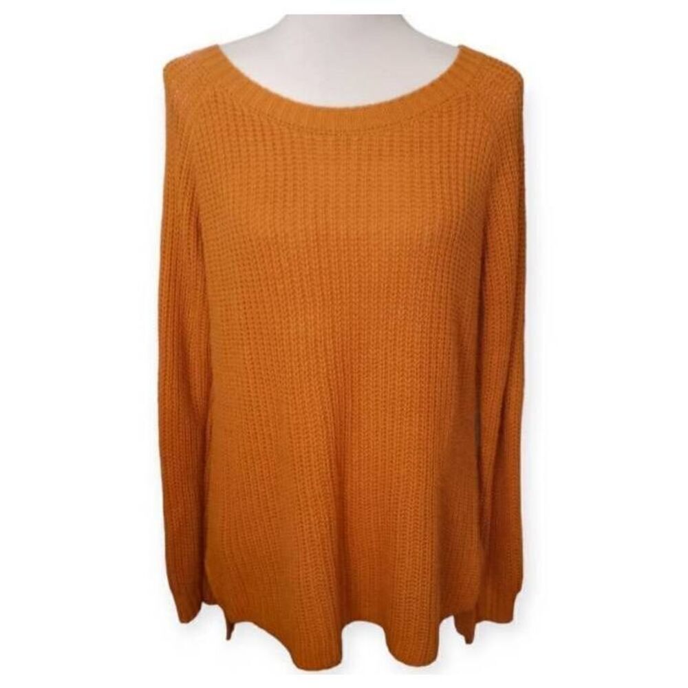 CHARLOTTE RUSSE MUSTARD YELLOW SWEATER SZ.M EUC.